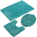 3pcs set U-Shaped Non Slip Washable Bathroom Rugs Toilet Bath Rug